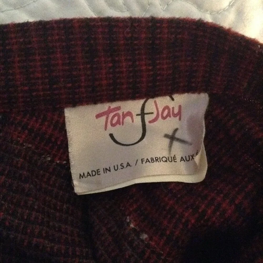 Vintage 1970s '70s Pleated Plaid Wool Skirt - Picture 5 of 5